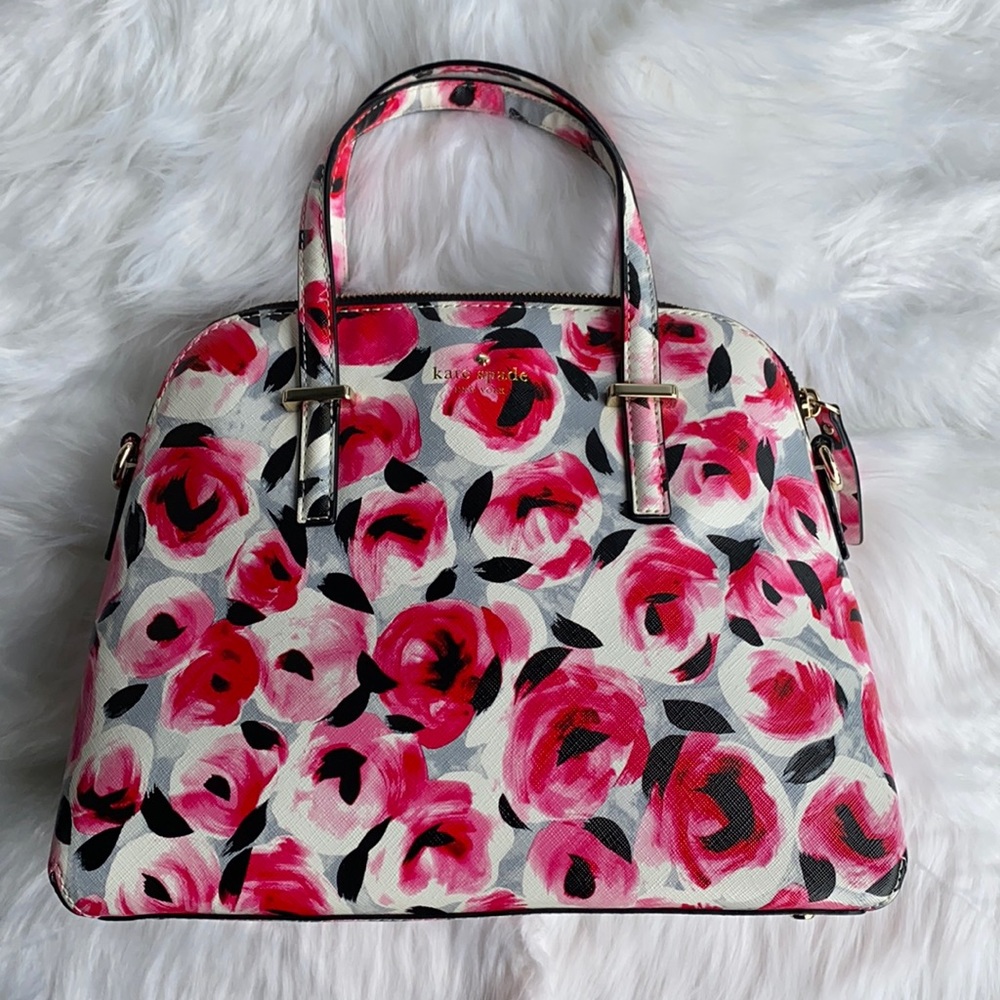 New Real leather Kate Spade purse floral design